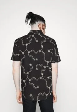 Pier One EMBROIDERED LINES SHIRT - Vapaa-ajan Kauluspaita -Pier One ea4ed213bf35418b94f510945fb9bcdd